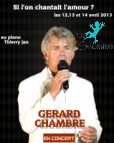 info - l'affiche Si l'on chantait l'amour avec  Grard Chambre en piano Thierry Jan