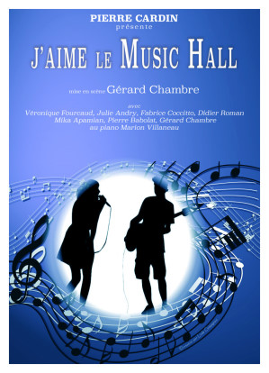 info - officiel affiche pour le spectacle musical "Moi, j'aime le music-hall"